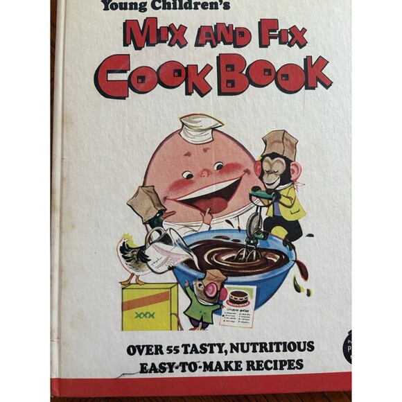 Vintage 1975 Young Children's Mix And Fix Cookbook Parents Magazine Hardcover - Picture 2 of 11